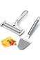 KASTWAVE 2 Pieces Cheese Slicer Set, Stainless Steel Wire Cheese Slicer with Cheese Plane Tool, Adj