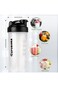 GIFUBOWA Protein Shaker Bottles 2 Pack Leak Proof Blender Cup 28oz for Gym Sport