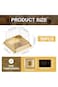 Bluejw Single Clear Mooncake Box, 50 Pack Individual Mini Cupcake Containers, Plastic Transparent S