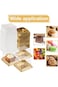 Bluejw Single Clear Mooncake Box, 50 Pack Individual Mini Cupcake Containers, Plastic Transparent S