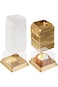 Bluejw Single Clear Mooncake Box, 50 Pack Individual Mini Cupcake Containers, Plastic Transparent S