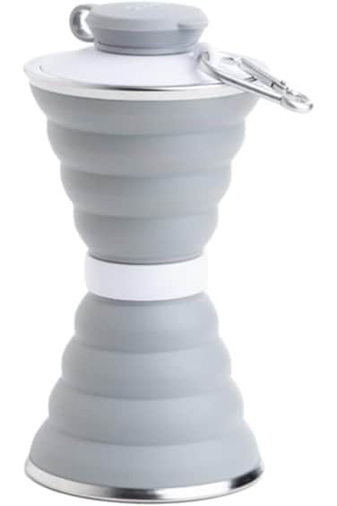 Al Rimaya Foldable Traveling Bottle, 500 ml Capacity, Grey