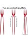 Chopsticks and Fork in ONE Chopstick Fork Combo 2-in-1 Fork Chopsticks for Easy Dining Versatile Ch