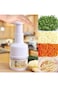 Khazna Manual Vegetable and Fruit Chopper for Onion, Garlic, Nut - Hand Press Food Chopper for Kitc