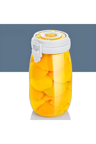 Versatile 50-Ounce Glass Fermentation Jar with Airtight Lid &ndash; Ideal for Pickling, Canning, and Stor