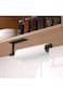 KISHCI Paper Towel Holder - Self Adhesive or Drilling, Under Cabinet Black Paper Towel Rack, SUS304