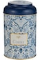 علبة قهوة دائرية من EVLE Cuisine Art Azulejos، 105×150 مم، غطاء مقبب، 1.4 لتر