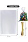 LK's shop Clear Cellophane Bags, 100Pcs Gift Bag Clear Flat Treat Bags Twist Ties for Home Favours
