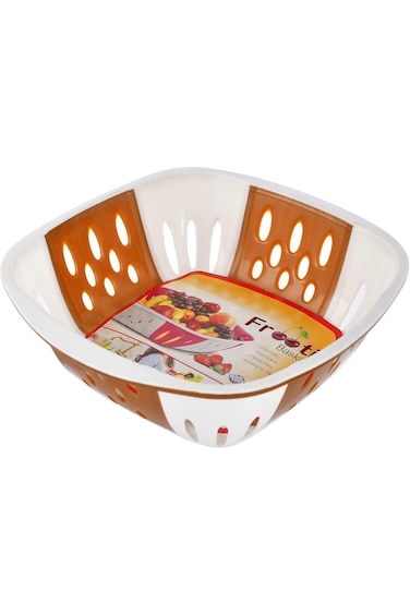 Kuber Industries Medium Multi-Purpose Plastic Storage Baskets for Fruits Vegetables and Kitchen Fri