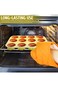 ALMEKAQUZ Silicone Mini Muffin Cupcake Pan - 12 Cups Baking Tray for Oven, Round Disc Molds for Muf