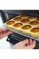 ALMEKAQUZ Silicone Mini Muffin Cupcake Pan - 12 Cups Baking Tray for Oven, Round Disc Molds for Muf