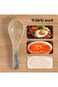 Azonee Asian Soup Spoon Retro Soup Spoons Flatware Chinese Serving Spoons for Asian Dishes Like Ric