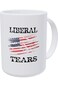 Willcallyou Liberal Tears American Flag Republican 15 Ounces Double Side Printed Funny White Coffee