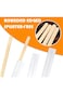 Amkoskr 1000Pcs Disposable Wood Coffee Stir Sticks Stirrers Individually Paper Wrapped Coffee Tea B