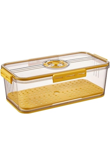 ALMEKAQUZ Vegetable Fruit Storage Containers with Lids, Timing Food Refrigerator Organizer Bins for