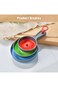 ALMEKAQUZ 3Pcs Silicone Canning Funnels, Portable Telescopic Folding Funnel, Rubber Funnel, Kitchen