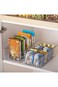 NALACAL Tea Storage Boxes, Plastic Tea Box with 4 Compartments, Stackable Tea Bag Holder, Tea Caddy