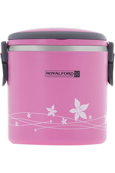 Royalford Stainless Steel Lunch Box 1.8L Pink, Multi