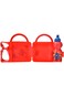 Super Hero Kids Plastic Lunch Box and Water Bottle, Red