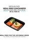 Freshware Meal Prep Containers [15 Pack] 1 Compartment Food Storage Containers with Lids, Bento Box
