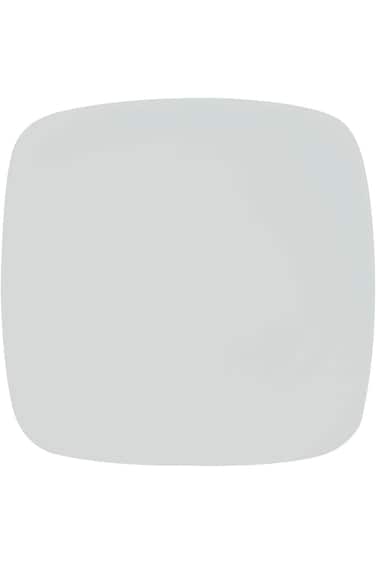 BARALEE PORCELIAN CERAMIC SIMPLE PLUS WHITE SQUARE PLATE, 091101A, 16 CM (6 1/4"), PACK OF 6, Dinne