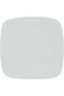BARALEE PORCELIAN CERAMIC SIMPLE PLUS WHITE SQUARE PLATE, 091101A, 16 CM (6 1/4"), PACK OF 6, Dinne