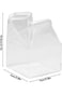 Oasisgalore Glass Milk Carton Creamer Pitcher Cute Clear Milk Carton Cup Mini Creamer Container
