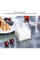 Oasisgalore Glass Milk Carton Creamer Pitcher Cute Clear Milk Carton Cup Mini Creamer Container