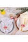 Handcraft Flower Napkin Rings, 6Pcs Pink Peony Flower Handmade Napkin Holder Rings Table Decoration