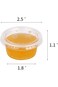 فولينج [200 عبوة - 2 أونصة من حاويات بلاستيكية صغيرة بأغطية، أكواب جيلي شوت، أكواب توابل لوجبات الطعام]