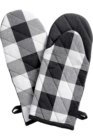 قفازات الفرن، زوج واحد من قفازات الفرن، قفازات فرن المطبخ المقاومة للحرارة حتى 500 درجة، غير قابلة للانزلاق