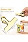 Bag Clips, 8Pcs Shiny Gold Bag Clips, Stainless Steel Heavy Duty Metal Bag Clip, Tightly Seals Chip