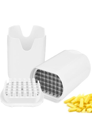 Potato Chipper Chip Cutter, French Fries Cutter Fast Cutting Salad Slicer Fruit Cutter Manual Kitch