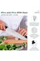 Professional Chef Knife, 20cm Stainless Steel Blade, Black Ergonomic Handle