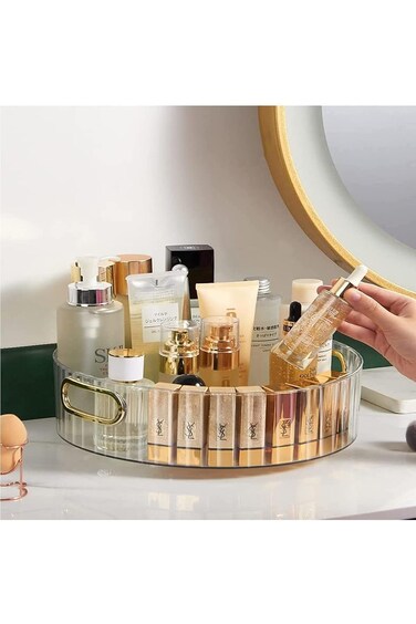 Sulfar Makeup Perfume Organizer, 360 Degree Rotating Lazy Susan Cosmetic Desk Storage Lotions Displ