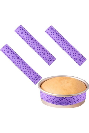 شرائط خبز متساوية من إرويسيت، 3 قطع، حزام قالب الكيك للحصول على كيك رطب بشكل متساوي، أداة خبز للكيك