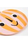 Meri Meri Pink &amp; Orange Stripy Pumpkin Plates