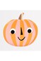 Meri Meri Pink &amp; Orange Stripy Pumpkin Plates
