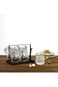Bien Servi 7-Piece Elegant Design Easy Cleaning Beverage Set Clear and Black