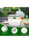 Paporich 5L Portable Ice Cube Storage Bin, Clear Ice Bucket for Freezer with Lid &amp; Tong for Outdoor