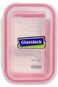 Glasslock Microwave Rectangular Food Container with click and lock lid 400 ML   Made in Korea