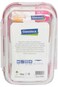 Glasslock Microwave Rectangular Food Container with click and lock lid 400 ML   Made in Korea
