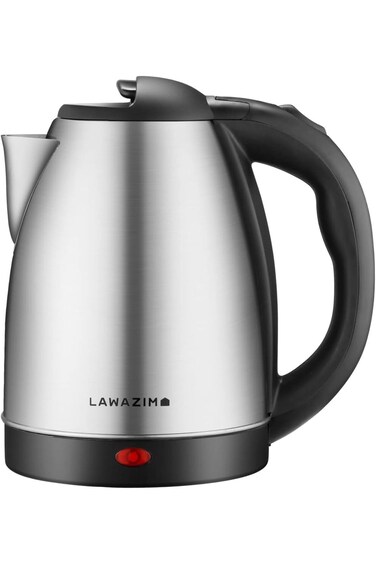 Lawazim Stainless Kettle 1.8L 1500W - Matt   Electric Tea Kettle &amp; Coffee Kettle,Water Warmer with