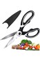 X spring Kitchen Scissors, Heavy Duty Food Scissor, Stainless Steel Blades Dishwasher Safe, Ergonom