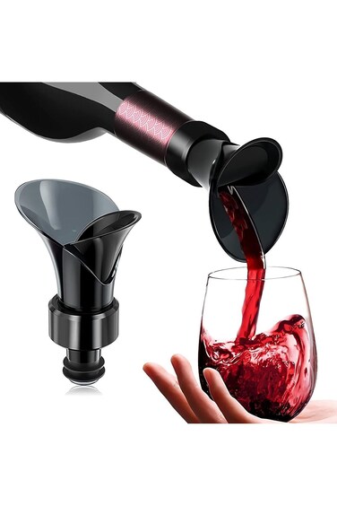 Wine Stopper, 2 in 1 Wine Pourer Stoppers, Flower Wine Aerator Pourer, Silicone Bottle Pourers for