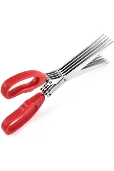 مقص تقطيع TERRIFI، مقص أعشاب، مقص أعشاب متعدد الأغراض بخمس شفرات للمطبخ