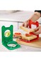 2Pack Sandwich Cutter Sealer Bread Cutting,Uncrustables Sandwich Cutter and Sealer, Circle and Squa