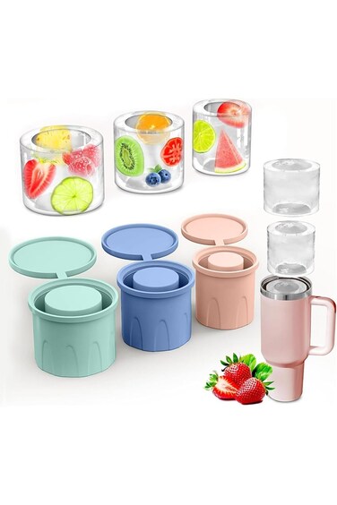 Silicone Ice Cube Tray, Ice Mold for Stanley Cup 40 Oz, Silicone Material Flexible Superior Quality