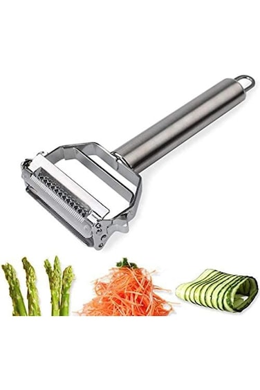 GTVGJH Stainless Stainless Steel Dual Blade Vegetable Peeler, Vegetable Fruit Steel Peeler, Double