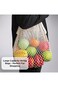 SYOSI 3 Pack Reusable Shopping Grocery Mesh Bags, Cotton Mesh Bags for Grocery Shopping Bags Portab